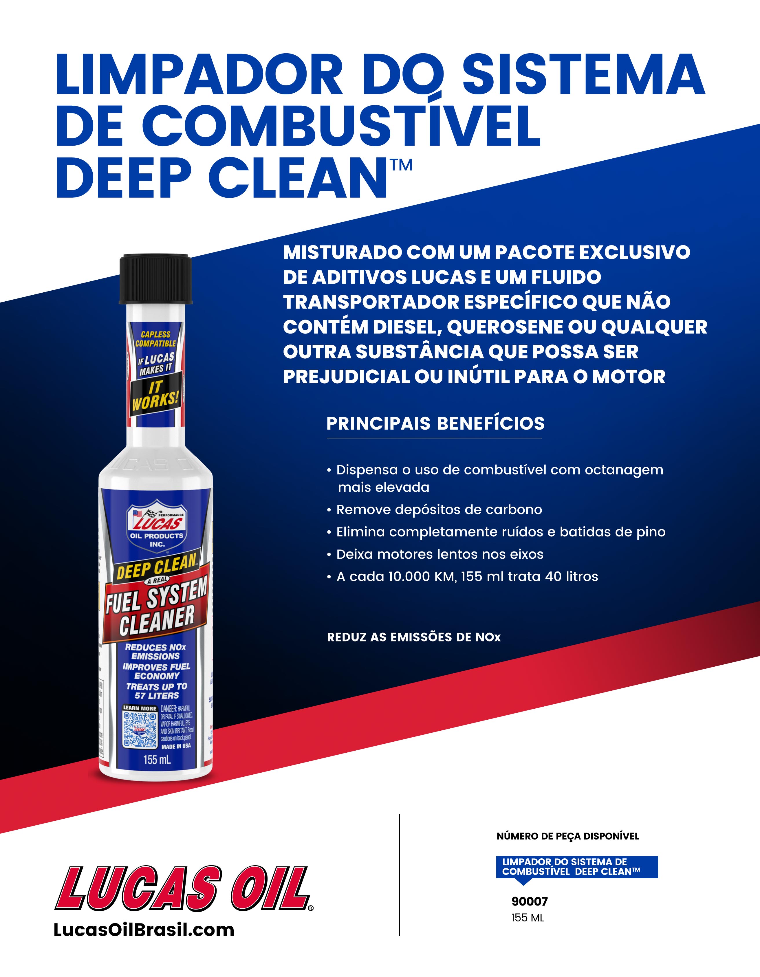 LIMPADOR DO SISTEMA DE COMBUSTÍVEL DEEP CLEAN FOLHETO